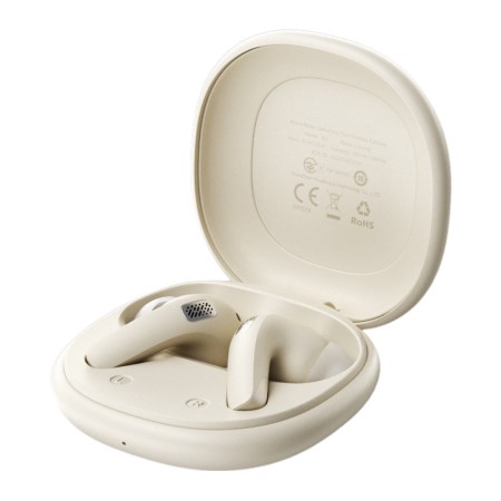 Wireless Hands Free Acefast W3 v5.4 350mAh ANC TWS 4-mic ENC with Mini Charging Case Beige