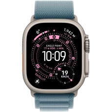 Apple Watch Ultra 3 49mm GPS eSIM NFC IP6X Natural Titanium Case with Light Blue Alpine Loop MEWM4QF/A