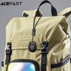 Acefast Tag S2 Anti-Lost Tracker Only for iOS Works With Apple Find My Network with Strap Black