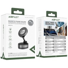 Mobile Phone Magnetic Desktop Holder Acefast E28 with Powerfull Magnets and Free Rotation Grey