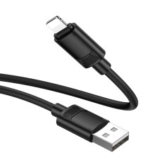 Cable Hoco X122 USB-A  to Lightning 2.4A Fast Charging Black 1m