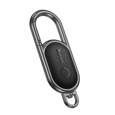 Tracking device Hoco E91J Tiger Keychain with a Carabiner Only for iOS Compatible with Apple Find My Network Black
