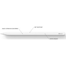 Apple Pencil (2nd Generation) with Palm Rejection for iPad MXN43ZM/A White