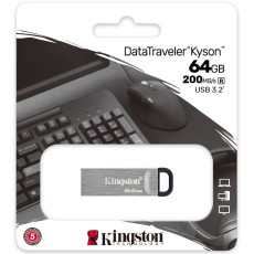 USB Kingston Data Traveller Kyson 3.2  Gen.1 64GB with Metallic Casing DTKN/64GB