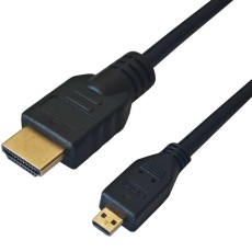 HDMI to Micro HDMI Cable Yenkee YCH 315 2.0 4K/60Hz Gold Plated Black 1.5m