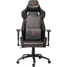 Gaming Chair Yenkee YGC 110RD GHOST Black with Scratch Resistant PU Leather 3D Armrest Adjustment Max. Load 130kg