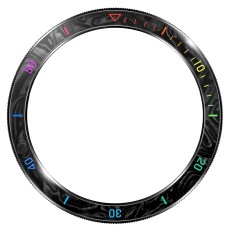 Watch Bezel for Xiaomi Watch S3 / S4 Stainless Steel Rainbow BHR8313GL