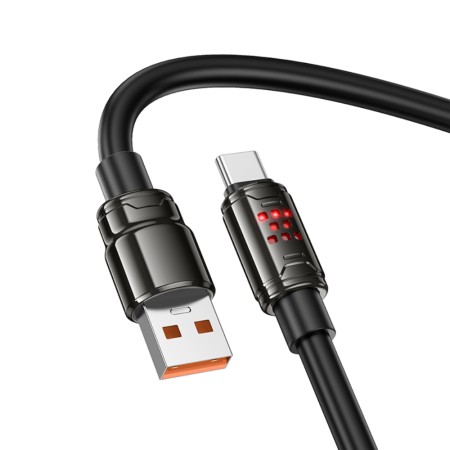 Cable Hoco U143 Joy USB-A  to USB-C Fast Charging 5A Black 1.2m