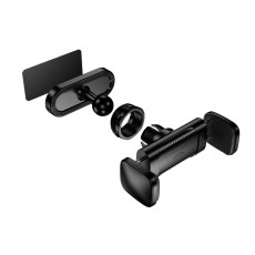 Mobile Phone Magnetic Mini Desktop Holder Hoco HD12 for 4.5" - 7" Devices (55-88mm) Suitable for all Flat Metal Surfaces Black