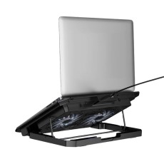 Laptop Cooler Hoco GA4 Jade Black with 7-Level 2 Fans and Lighting for Laptops up to 17"