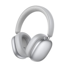 Wireless Stereo Headphone Hoco W63 Triunfo ANC v5.4 500mAh with AUX Port Silver