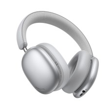 Wireless Stereo Headphone Hoco W63 Triunfo ANC v5.4 500mAh with AUX Port Silver