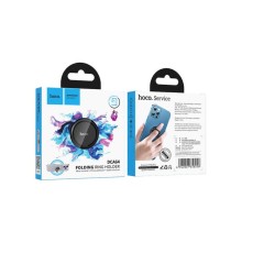 Mobile Phone Metallic Ring Holder Hoco DCA64 with 360&deg; Rotation Black