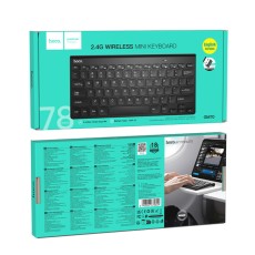 Hoco GM70 Dragon Mini Wireless Keyboard 78 Keys with 10 Days of Battery Life Black