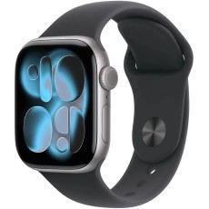 Apple Watch Series 11 5G (2025) Aluminum 46mm GPS eSIM NFC IP6X  Aluminum Case Space Grey with Black Sport Band