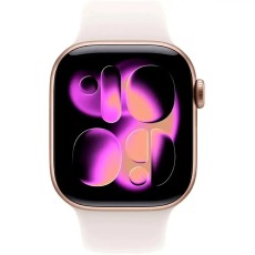Apple Watch Series 11 5G (2025) Aluminum 46mm GPS eSIM NFC IP6X  Aluminum Case Rose Gold with Light Blush Sport Band