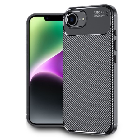 Case Ancus AutoFocus Carbon Fiber &gamma;&iota;&alpha; Apple iPhone 16e Black
