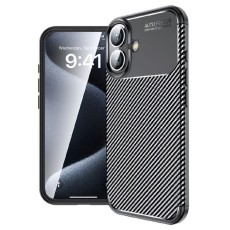 Case Ancus AutoFocus Carbon Fiber για Apple iPhone 17 Black