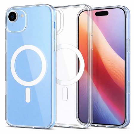 Case TPU Ancus Magnetic Ring &gamma;&iota;&alpha; Apple iPhone 17 Air  Transparent