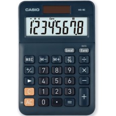 Calculator Dual 8 Digits LCD Display Casio MS-8E Blue