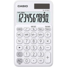 Calculator Dual 10 Digits LCD Display Casio SL-310UC-WE White
