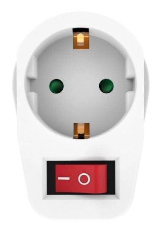 POWERTECH &alpha;&nu;&tau;ά&pi;&tau;&omicron;&rho;&alpha;&sigmaf; &rho;&epsilon;ύ&mu;&alpha;&tau;&omicron;&sigmaf; PT-810, 1x schuko, 16A, &lambda;&epsilon;&upsilon;&kappa;ό&sigmaf;