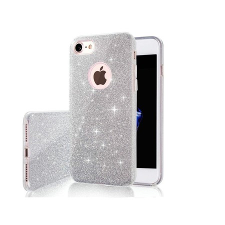 Glitter 3in1 case for Samsung Galaxy A14 4G / A14 5G silver