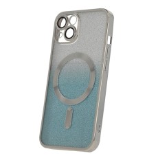 Glitter Chrome Mag case for iPhone 14 6,1" silver gradient