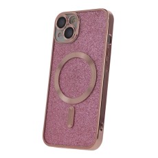 Glitter Chrome Mag case for iPhone 15 Pro Max 6,7" pink