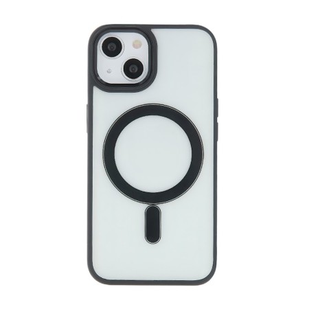 Satin Clear Mag case for iPhone 15 Pro 6,1" black