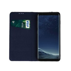Genuine Leather Smart Pro for Samsung Galaxy A36 5G / A56 5G navy blue