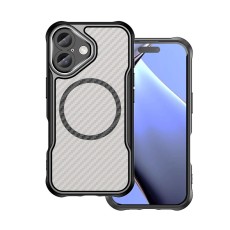 Defender Carbon Mag case for iPhone 16 Plus 6,7" black